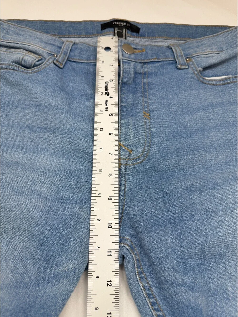 Forever 21 Mens Jeans Straight Leg Wash Size 36 Blue